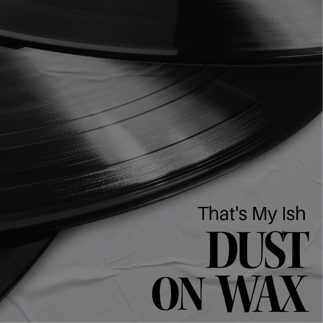 a textured dust-on-vinyl style cover